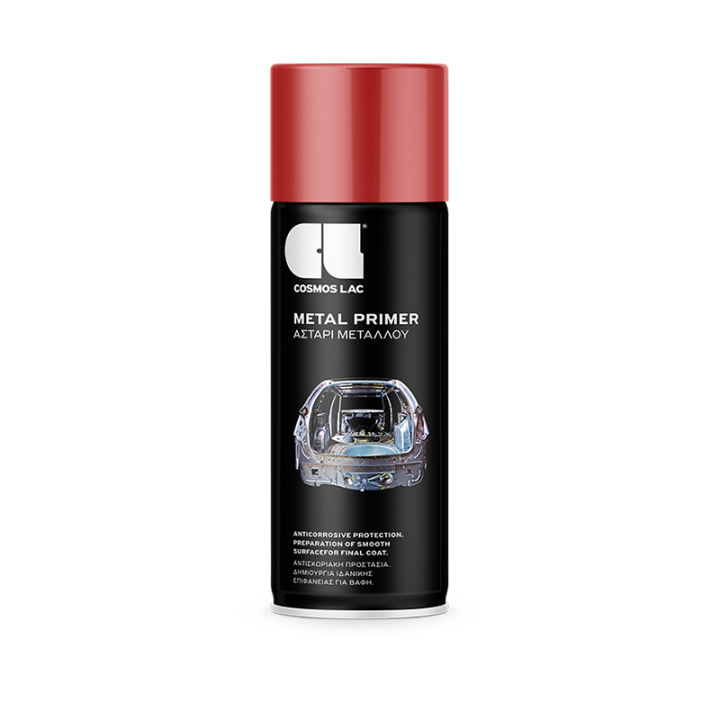 Cosmos Lac Αστάρι μετάλλου σπρέι Κόκκινο (κωδ. 344) 400ml