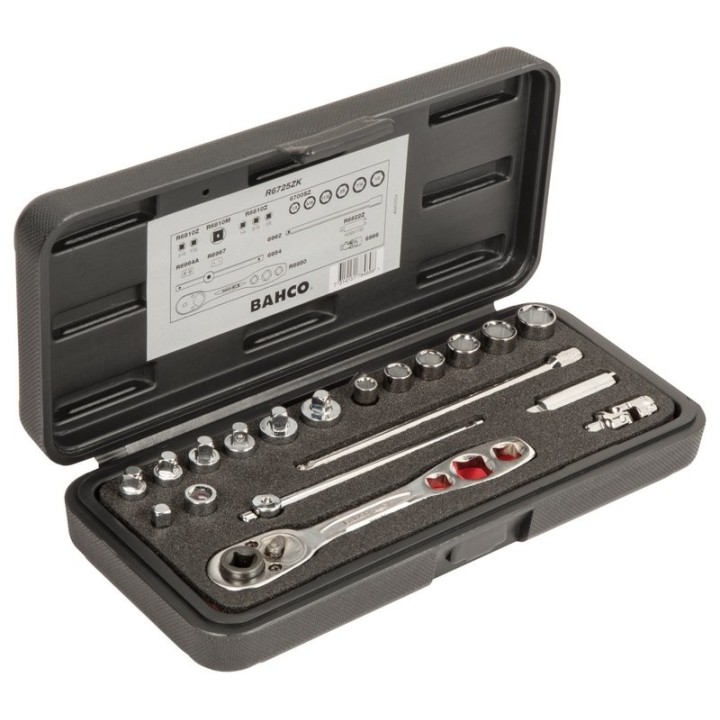 Καστάνια 1/4" 12 τεμ. R6725ZK BAHCO