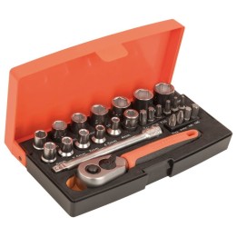 Καρυδάκι 1/4" 25 τεμ. SL25 BAHCO