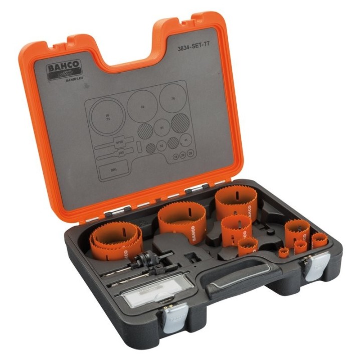 Ποτηροτρύπανο διμεταλλικό 13 τεμ. 16 mm 86 mm 3834-SET-77 BAHCO