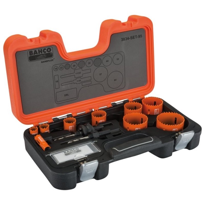 Ποτηροτρύπανο διμεταλλικό 12 τεμ. 16 mm 64 mm 3834-SET-95 BAHCO