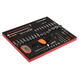Καστάνια 1/2" 1/4" 104 τεμ. 3/3" FF1A051 BAHCO