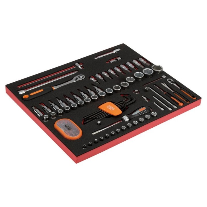 Καστάνια 1/2" 1/4" 104 τεμ. 3/3" FF1A051 BAHCO