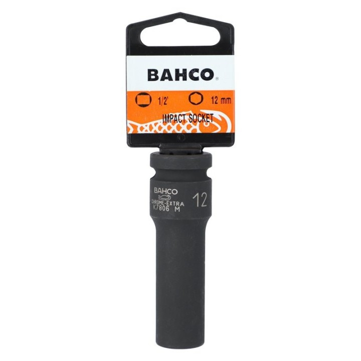 Καρυδάκι κρούσης φωσφατωμένο 1/2" 19 mm SBK7806M-19 BAHCO