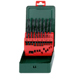 Metabo Σετ Τρυπάνια Μετάλλου HSS-R »SP« 19 τεμ. Ø 1 - 10 x 0.5 mm σε μεταλλική θήκη
