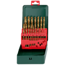 Metabo Σετ Τρυπάνια Μετάλλου HSS-TiN »SP« 19 τεμ. Ø 1 - 10 x 0.5 mm σε μεταλλική θήκη