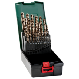 Metabo Σετ Τρυπάνια Μετάλλου HSS-Co 25 τεμ. Ø 1 - 13 x 0.5 mm σε πλαστική θήκη