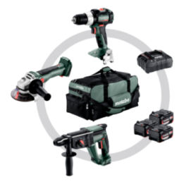 Metabo Combo Set 3.1 Σετ 3 εργαλείων Μπαταρίας 18V Brushless (3 x 5.2 Ah + Φορτιστής ASC 55)