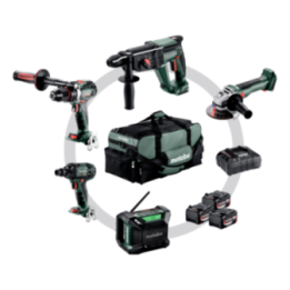 Metabo Combo Set 5.2 Σετ 5 εργαλείων Μπαταρίας 18V Brushless (3 x 4.0 Ah + Φορτιστής ASC 72)