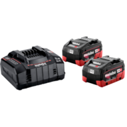 Metabo Σετ Φόρτισης LiHD 18V 2 x 5.5 Ah + Ταχυφορτιστής ASC 145