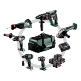 Metabo Combo Set 6.1 Σετ 6 εργαλείων Μπαταρίας 18V Brushless (4 x 4.0 Ah + Φορτιστής ASC 55)
