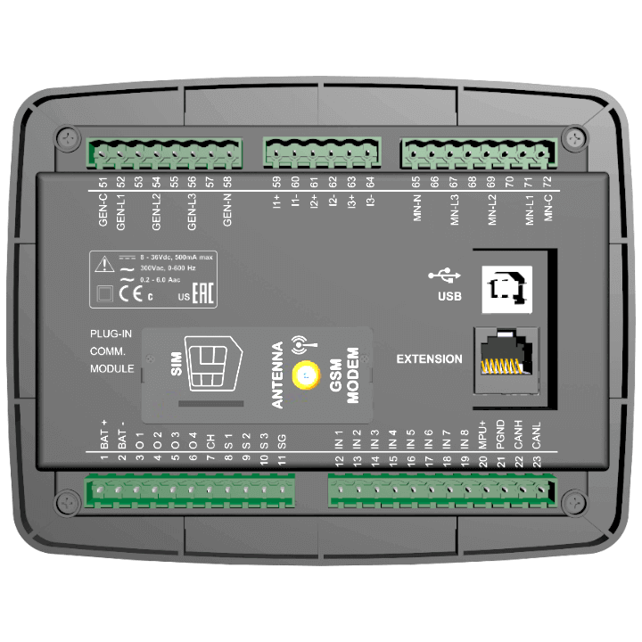 Πίνακας αυτοματισμού AMF Datakom D-300 MK3