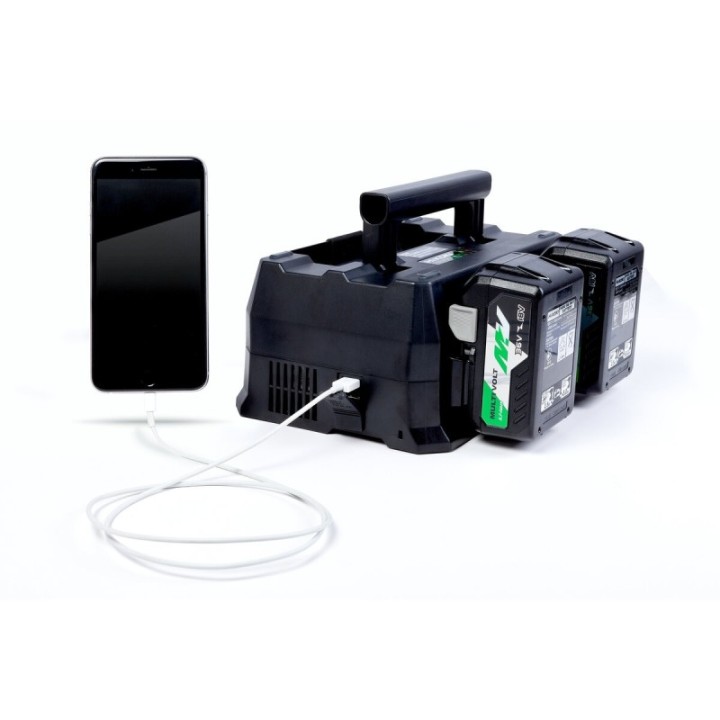 HiKOKI UC18YTSLW0Z Πολυφορτιστής 8A 4 Θέσεων για Μπαταρίες 18V & MultiVolt με USB