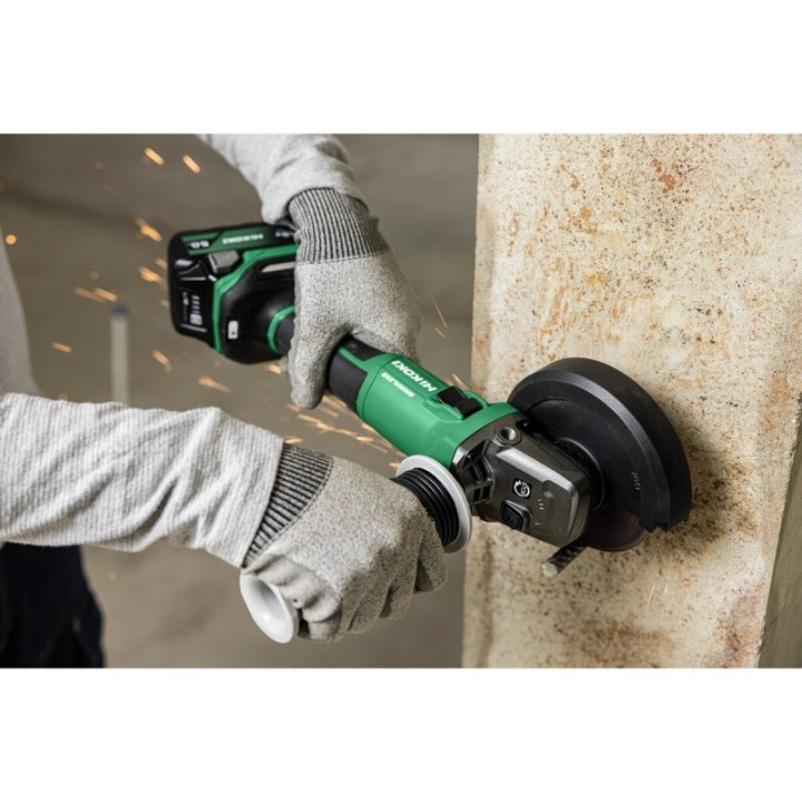 HiKOKI G1813DFW2Z Γωνιακός Τροχός Μπαταρίας 18V Brushless 125 mm με Φρένο  Διακόπτης Paddle (Μόνο σώμα  θήκη HSC III)