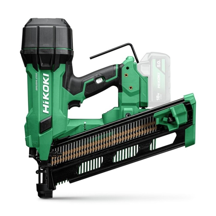 HiKOKI NR1890DRAW9Z Καρφωτικό Κατασκευών Μπαταρίας 18V Brushless 21° 50-90 mm (Μόνο σώμα  θήκη HSC)