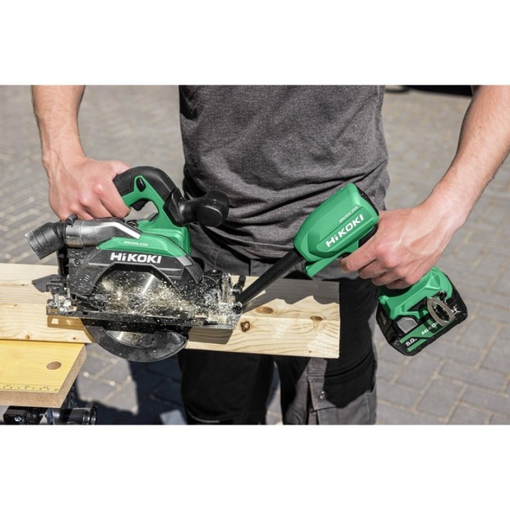 HiKOKI RA18DAW4Z Πιστόλι Αέρος Μπαταρίας 18V Brushless 122 m/s (Μόνο σώμα  σετ ακροφυσίων)