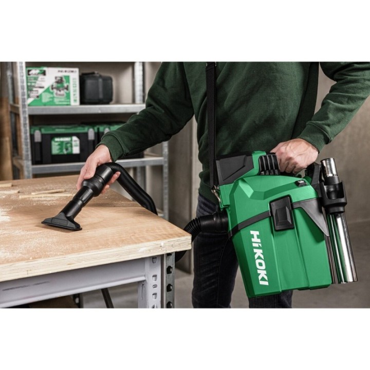 HiKOKI RP18DAW4Z Σκούπα Υγρών/Στερεών Μπαταρίας 18V με Φίλτρο HEPA 6 L (Μόνο σώμα)