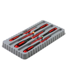 BE-9871SL ERGO™ λεπτή VDE μονωμένο ίσιο, Phillips και TORX® κατσαβίδια σετ με 3-υλικών χειρολαβή - 5 τεμάχια BAHCO