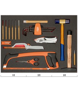 FF1A138 FitandGo 3/3 αφρώδες ένθετο ανομοιογενή κρούσης/κοπής σετ εργαλείων - 16 τεμάχια BAHCO