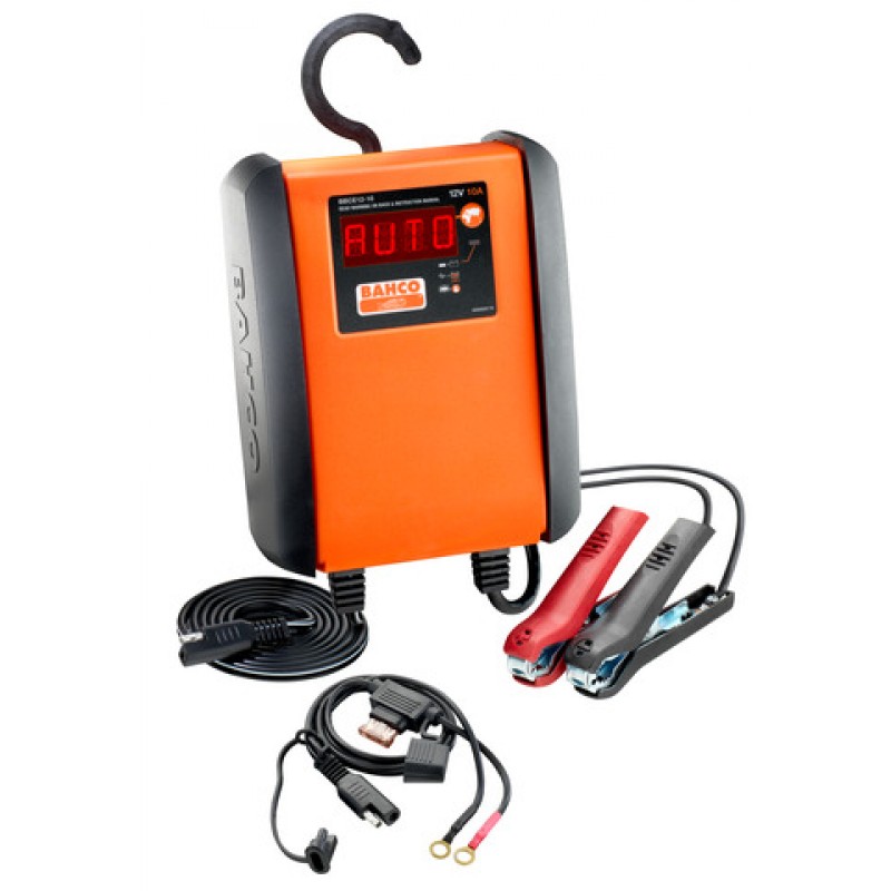 BBCE12-10 10 Amp πλήρως αυτόματος φορτιστής / συντηρητής για 12V μπαταρίες BAHCO