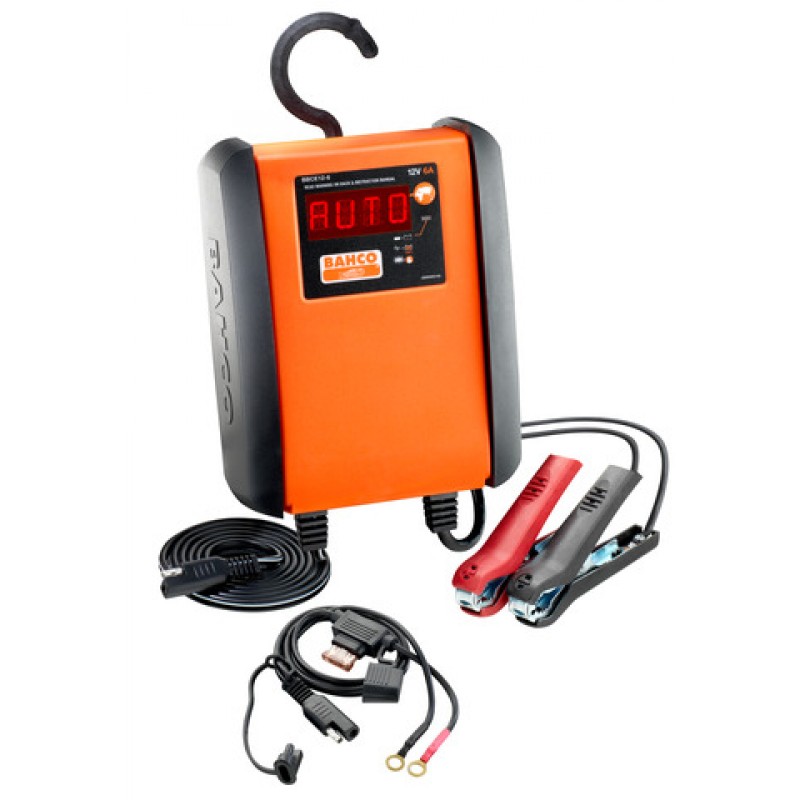 BBCE12-6 6 Amp πλήρως αυτόματος φορτιστής / συντηρητής για 12V μπαταρίες BAHCO