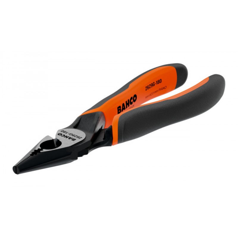 2629G-160IP ERGO™ πένσα - μυτοτσίμπιδο με ελατήριο, δύο στοιχείων χειρολαβή και φωσφατιομένη BAHCO