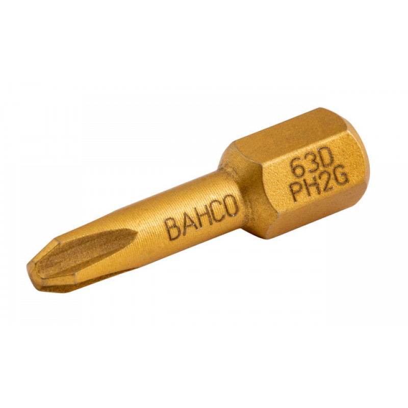 63D/PH2G 1/4 μύτη κατσαβιδιού στρέψης διαμαντέ για βίδες με Phillips για γυψοσανίδα 25 mm BAHCO