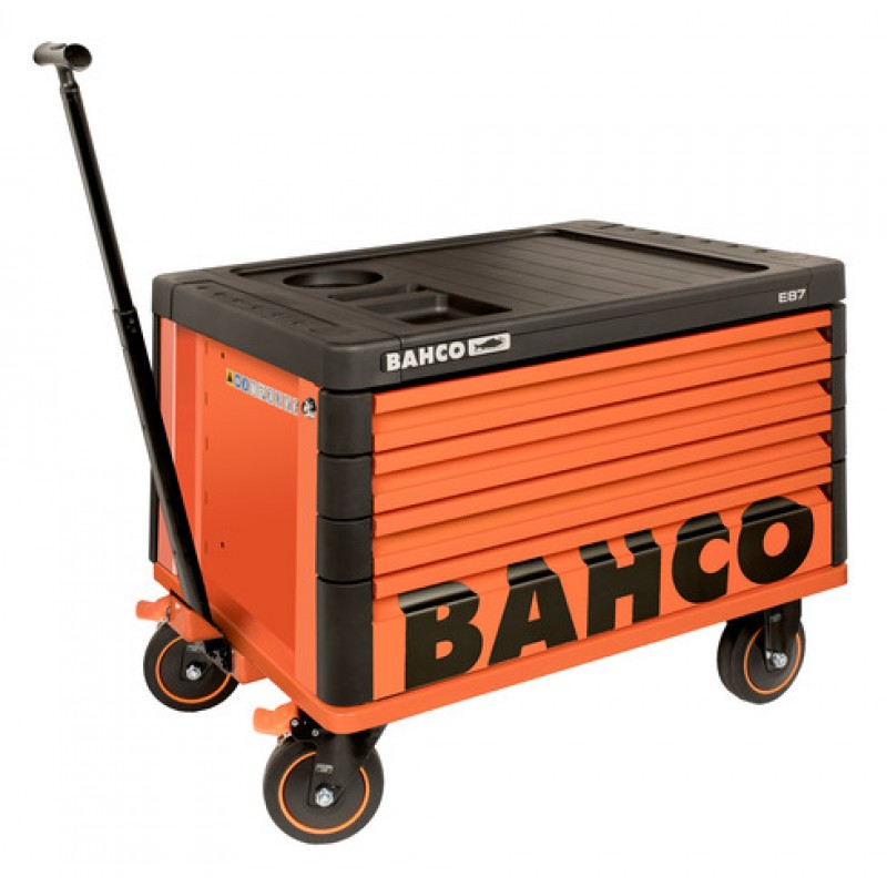 1487K4BKW Premium E87 Storage HUB Top μπαούλο πάνω σε ρόδες με 4-συρτάρια BAHCO