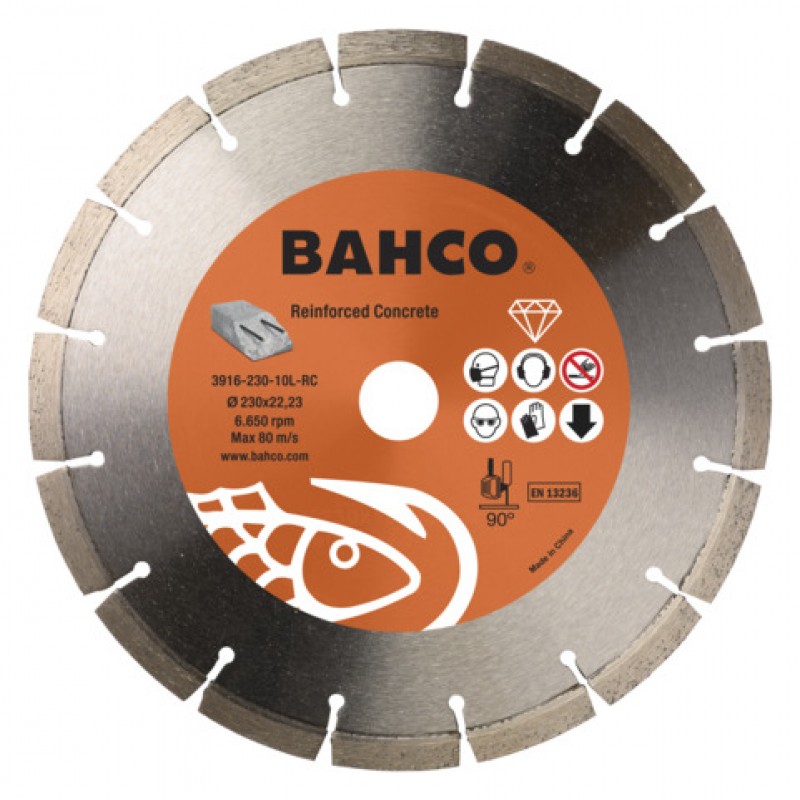3916-230-10L-RC δίσκοι κοπής από διαμάντι για οπλισμένο σκυρόδεμα BAHCO