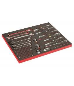 FF1A215LM FitandGo 3/3 αφρώδη ένθετα με χάραξη laser ERGO κατσαβίδια και γερμανοπολύγωνα - 31 τεμάχια BAHCO