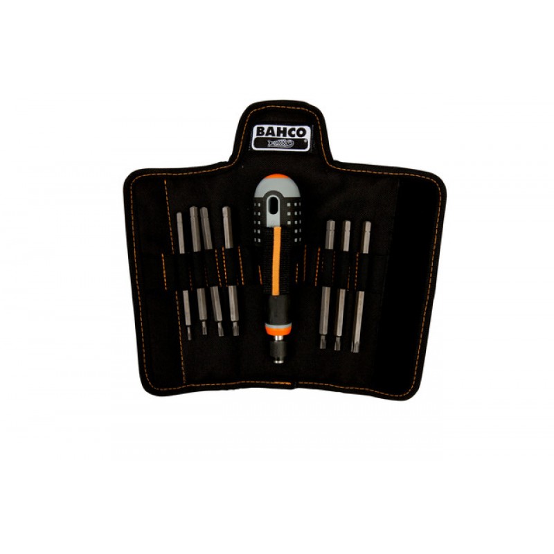 BE-8574 ERGO™ κατσαβίδι με λαστιχένια χειρολαβή και ανταλλάξιμες λεπίδες σετ - 8 τεμάχια BAHCO
