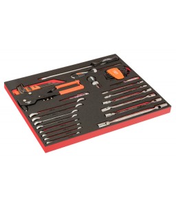 FF1A221LM FitandGo 3/3 αφρώδη ένθετα με χάραξη laser καστάνιας γερμανοπολύγωνο κλειδί, σπαστή κεφαλή κλειδί και Γωνιακά κλειδιά σετ - 42 τεμάχια BAHCO