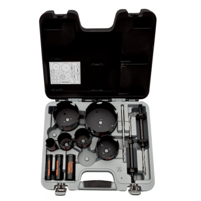 3833-SET-304 Superior™ Multi Construction σετ ποτηροτρύπανα 19 mm-114 mm - 12 τεμάχια BAHCO