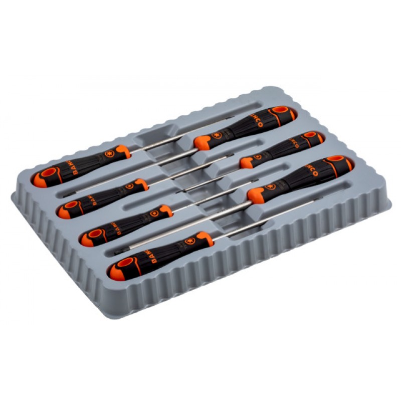 B219.007 BahcoFit Pozidriv/TORX® κατσαβίδια σετ με λαστιχένια χειρολαβή - 7 τεμάχια BAHCO