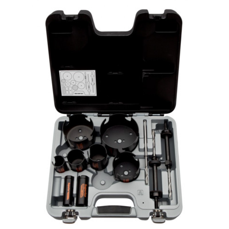 3833-SET-301 Superior™ Multi Construction σετ ποτηροτρύπανα 25 mm-114 mm - 11 τεμάχια BAHCO