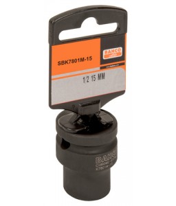 SBK7801M-13 1/2" καρέ κρουστικό καρυδάκι μετρικό εξάγωνο προφίλ και φωσφατωμένο σε κρεμαστή συσκευασία πώλησης BAHCO