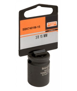 SBK7401M-10 3/8"καρέ κρουστικό καρυδάκι μετρικό εξάγωνο προφίλ και φωσφατωμένο σε κρεμαστή συσκευασία πώλησης BAHCO