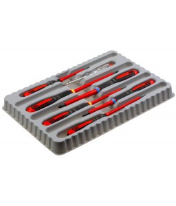 BE-9889S ERGO™ VDE μονωμένα ίσια και Pozidriv κατσαβίδια σετ με 3-υλικών χειρολαβή - 7 τεμάχια BAHCO