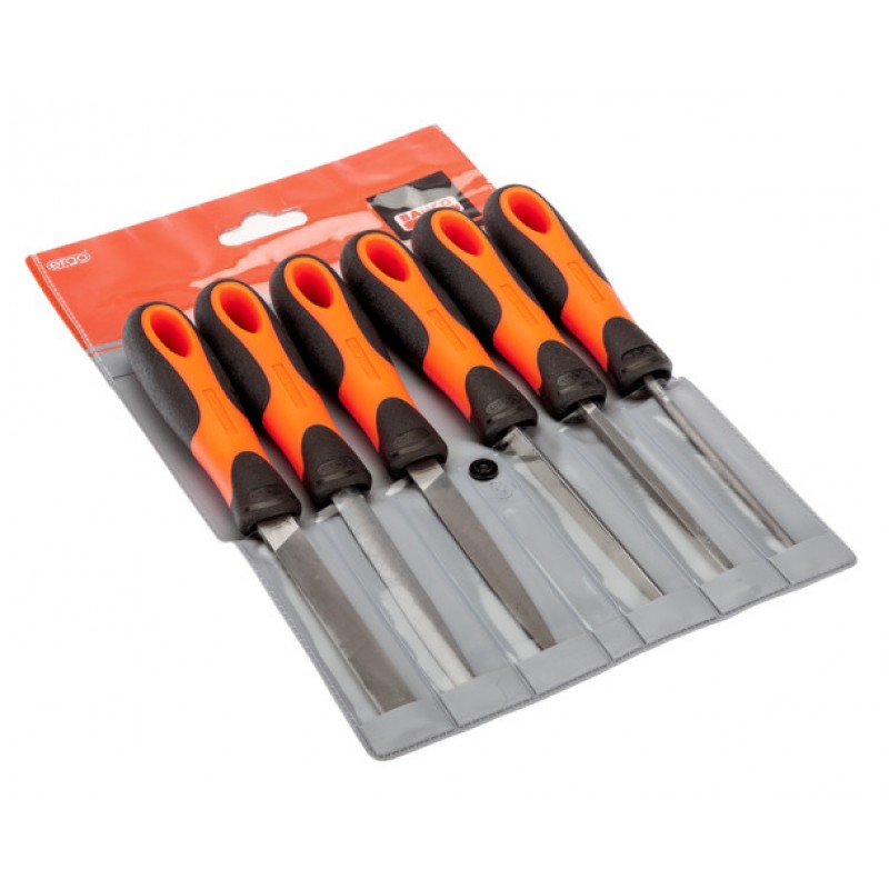 1-476-04-3-2 ERGO™ μηχανουργού λίμες σετ ψιλό δόντι - 6 τεμάχια BAHCO