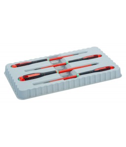 BE-9880SL ERGO™ λεπτά VDE μονωμένα κατσαβίδια TORX® σετ με 3-υλικών χειρολαβή - 4 τεμάχια BAHCO
