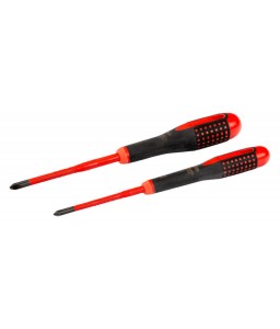 BE-9891SL ERGO™ σετ λεπτά VDE μονωμένα Phillips κατσαβίδια με 3-υλικών χειρολαβή - 2 τεμάχια BAHCO