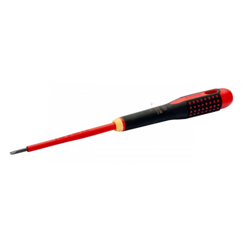 BE-8255SL ERGO™ λεπτό VDE μονωμένο ίσιο κατσαβίδι με 3-υλικών χειρολαβή BAHCO
