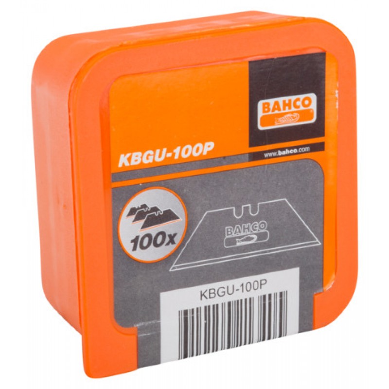 KBGU-100P τραπεζοειδή λεπίδες για βοηθητικό μαχαίρι - 100 τεμάχια BAHCO