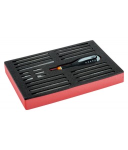 BE-8576 ERGO™ κατσαβίδι με λαστιχένια χειρολαβή και ανταλλάξιμες λεπίδες σετ/σετ μύτες - 22 τεμάχια BAHCO