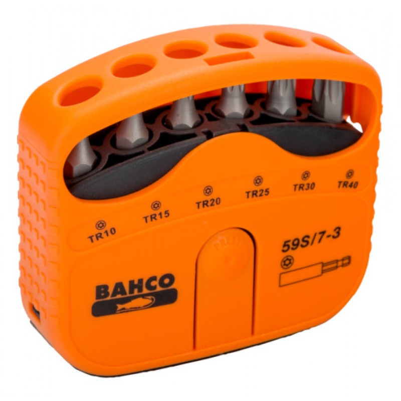 59S/7-3 1/4 σετ μύτες για Torx® με τρύπα Resistant βίδες - 7 τεμάχια BAHCO