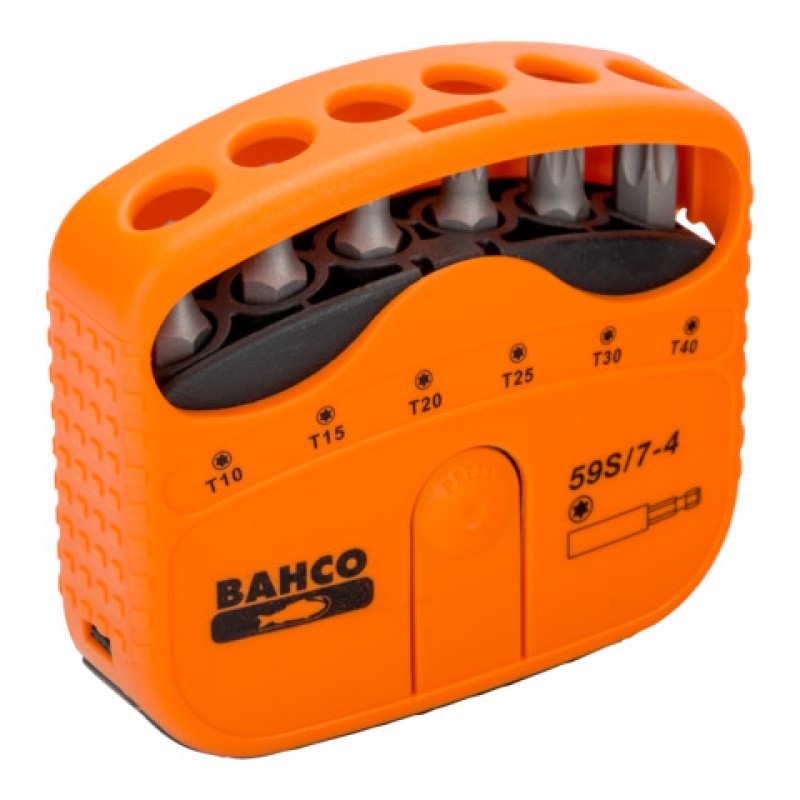 59S/7-4 1/4 σετ μύτες για βίδες TORX® - 7 τεμάχια BAHCO