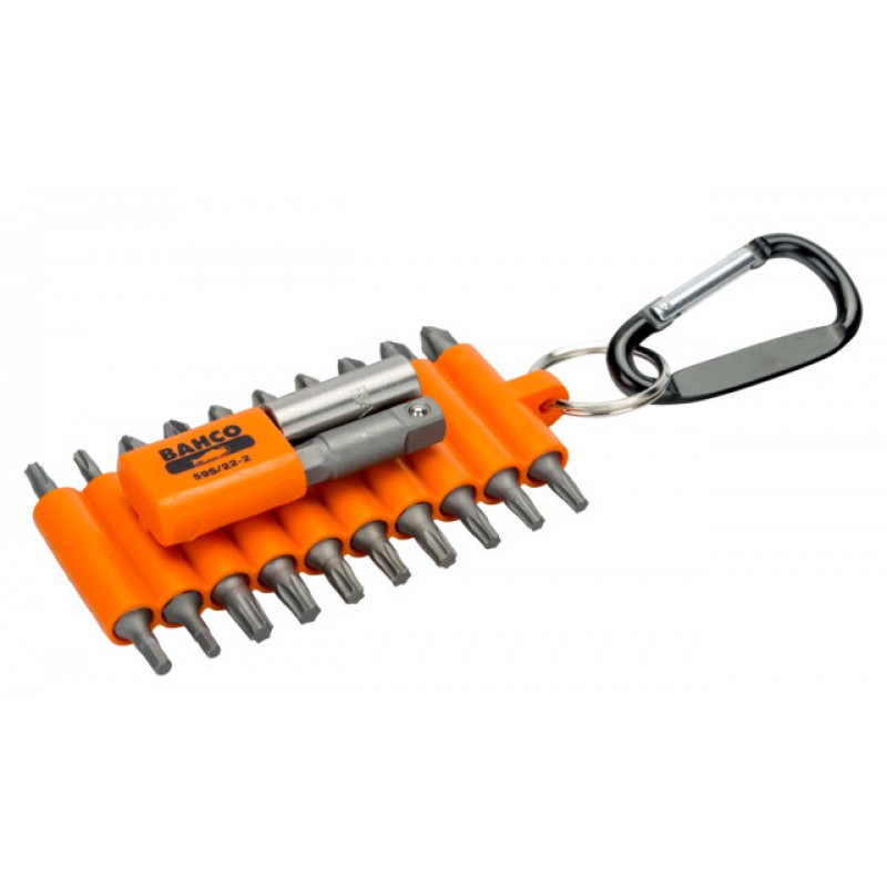 59S/22-2 1/4 λαστιχένια βάση μυτών για Phillips/TORX®/βίδες με άλλεν (εξάγωνο) κεφάλι - 22 τεμάχια BAHCO