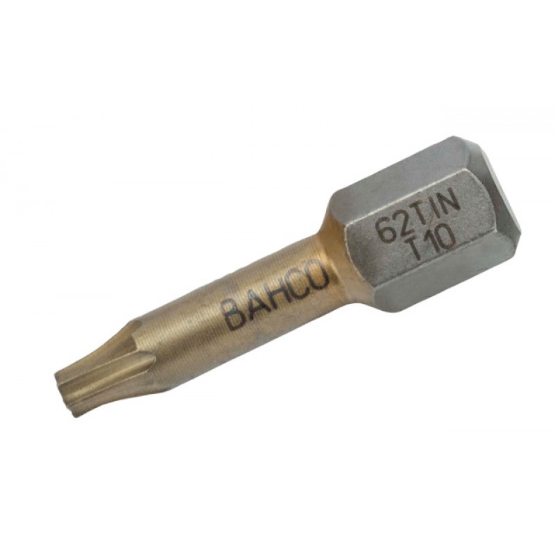 62TIN/T30 1/4 Tin μύτη κατσαβίδι στρέψης για βίδες TORX® 25 mm BAHCO