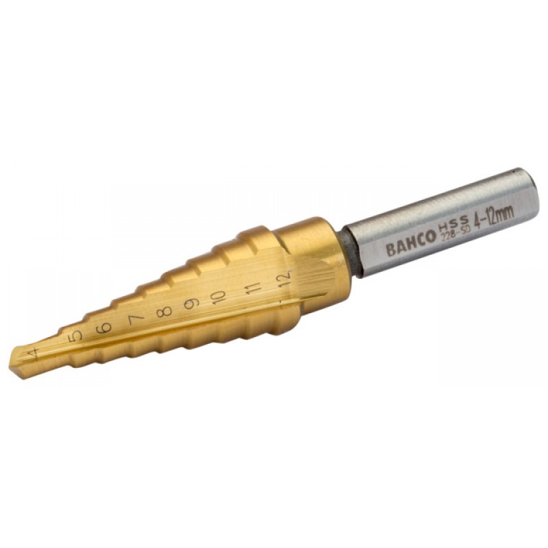 228-SD βαθμιδωτό τρυπάνι για λαμαρίνα 4 mm-12 mm BAHCO
