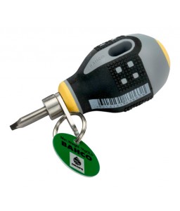 TAHBE-8350 ERGO™ κοντό κατσαβίδι για βίδες με εγκοπής (ίσιο) κεφάλι με δαχτυλίδι ασφαλείας BAHCO